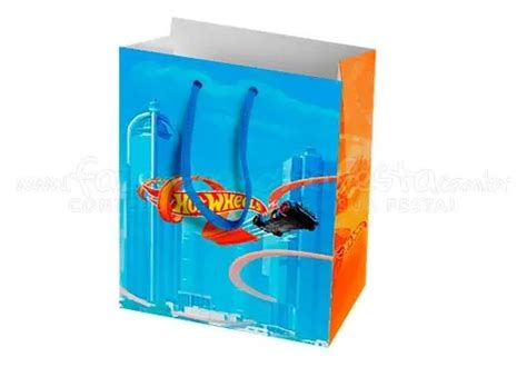 10 Sacolinha Surpresa Para Festa Hot Wheels Parcelamento Sem Juros