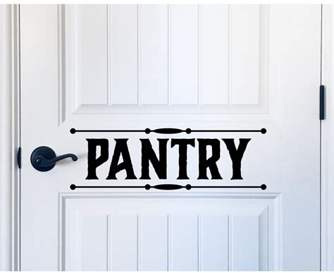 Pantry Decal Pantry Sign Pantry Vinyl Decal Farmhouse Etsy