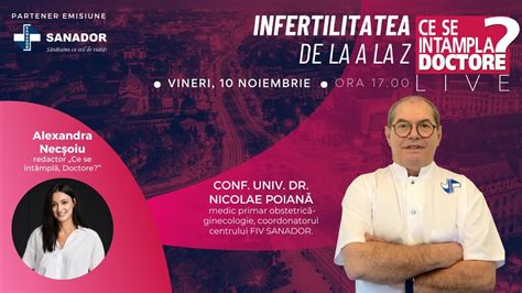 Infertilitatea De La A La Z Csid Live Invitat Conf Univ Dr