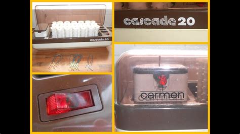 Vintage Carmen Cascade 20 Electric Heated Hair Rollers Curlers And Clips