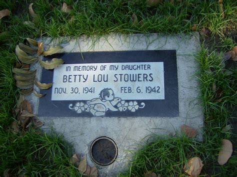 Betty Lou Stowers 1941 1942 Memorial Find A Grave