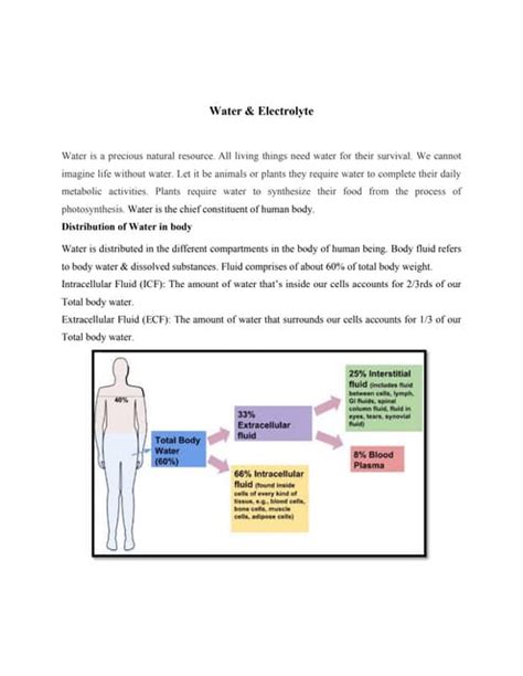 water electrolyte notes biochemistry  clinical pathology