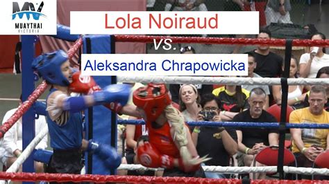 Muay Thai Victoria Lola Noiraud Red Vs Aleksandra Chrapowicka