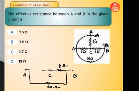 The Effective Resistance Between A And B In The Given Circuit Is Filo