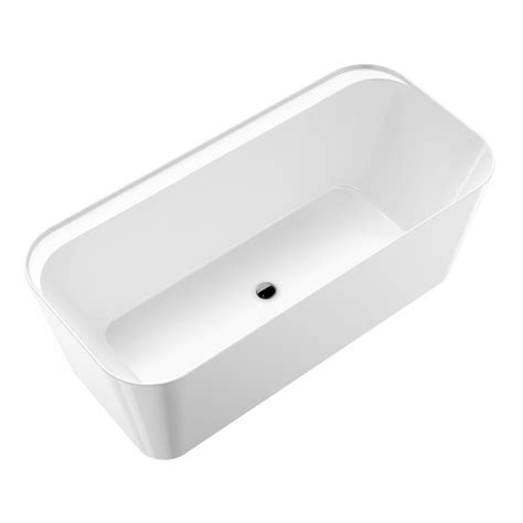 Tambora 67 Acrylic Rectangular Tub In Gloss White — Barclay Products