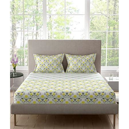 Portico New York Super King Size Super Soft Cotton Bedsheet With 2