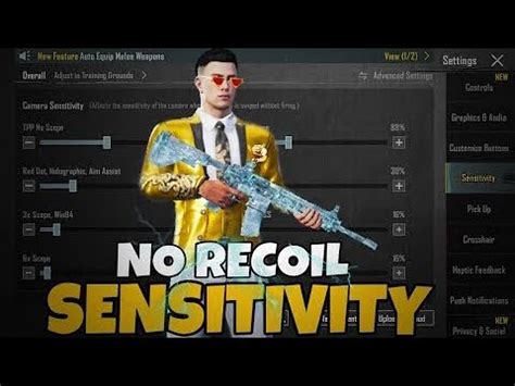 No Recoil Sensitivitybgmi In Redmi Note S Pubg Gyroscope Sensivity