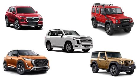mahindra thar  nissan magnite top  cars  highest ground