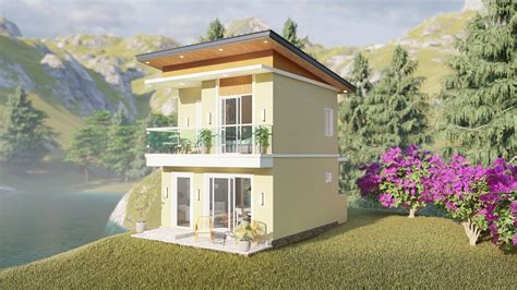 Gorgeous Small House Design X Meters Sqm Sqft With Second