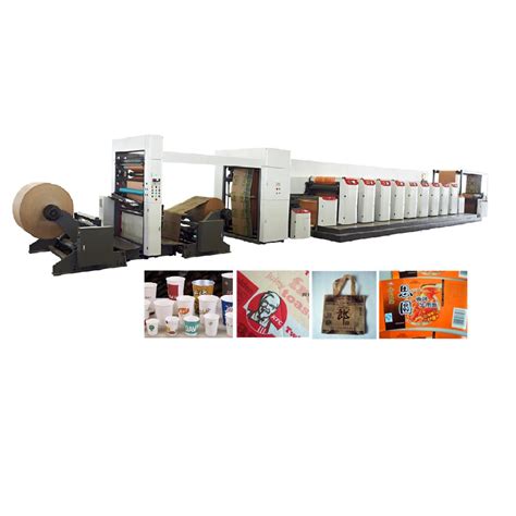 High Speed Automatic Paper And Plastic Film Roll Flexo Press Printer Machine China Printer And