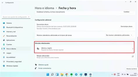 Cómo Cambiar La Fecha Y La Hora En Windows 11