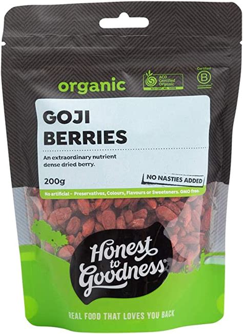 Honest To Goodness Organic Dried Goji Berries 200 G Au