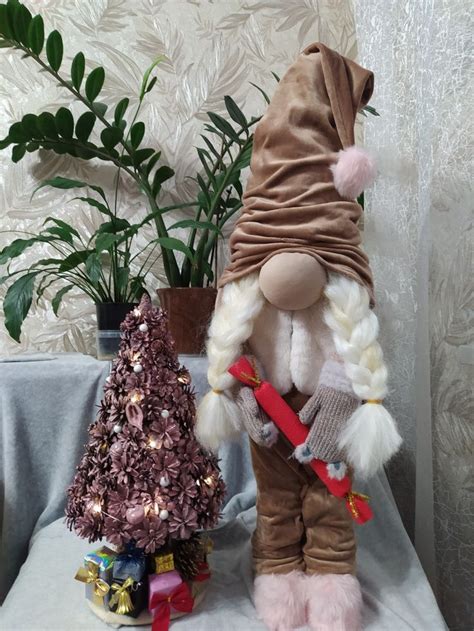Гномик девочка... Ель девочка.... | Outdoor decor, Home decor, Decor