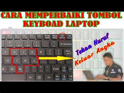 Cara Memperbaiki Tombol Keyboad Laptop Ketika Ditekan Tombol Huruf