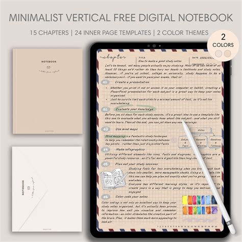 Free Goodnotes Templates Archives Aesthetic Digital Planner Notebook