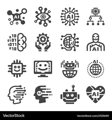 Artificial Intelligence Icon Royalty Free Vector Image