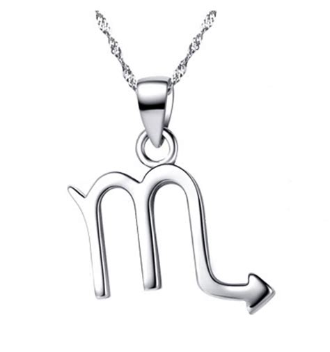 Sterling Silver Scorpio Zodiac Pendant Necklace BijouxStore Webid 788