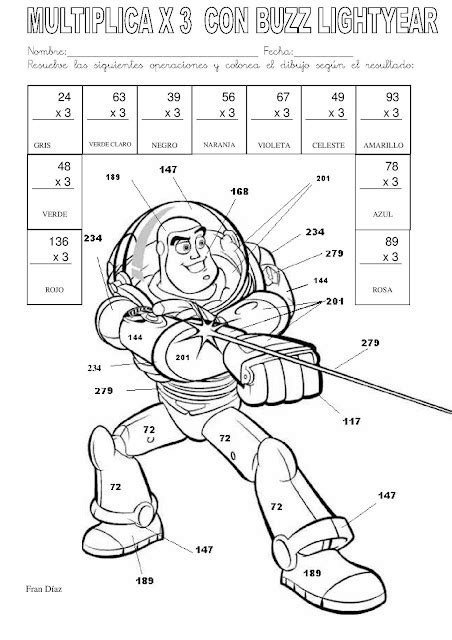 Fichas De Primaria Multiplicaciones Divertidas