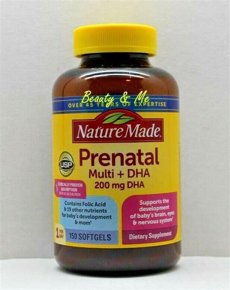 Nature Made Prenatal Multi Mg Dha Softgels Ecodring