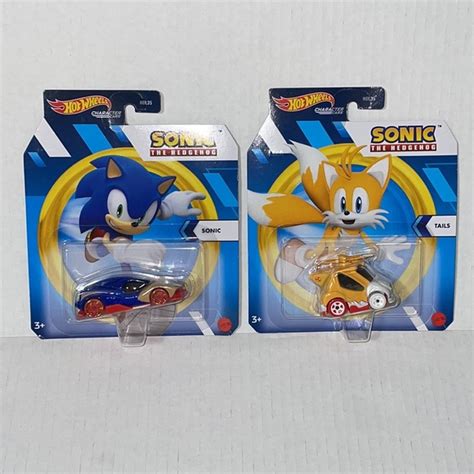 Hot Wheels Toys X New Hot Wheels Character Cars Sonic The Hedgehog Sonic And Tails Poshmark