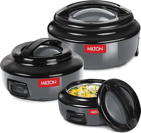 Milton Casserole For Hot Food Double Walled Insulated Inner Stainless Steel Hot Pot With Lid