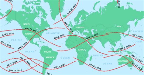 Total Solar Eclipse Map 