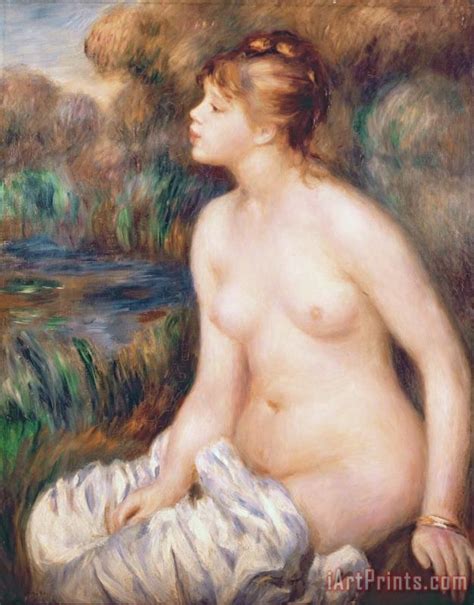 Renoir Seated Female Nude Painting Seated Female Nude Print For Sale