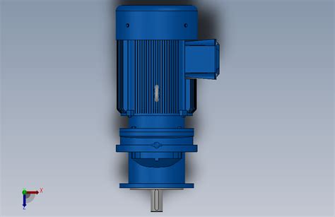 Rxf87法兰轴伸式安装斜齿轮减速机rx87 Y55 4p 132s M1 0° Φ250solidworks 2018模型图纸下载 懒石网