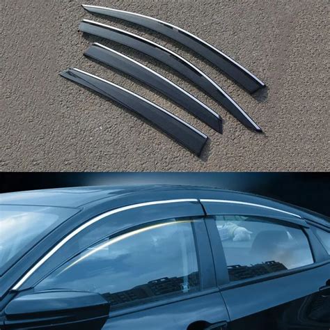 BBQ FUKA Car Styling Car Window Visor Rain Guard Deflector Weather