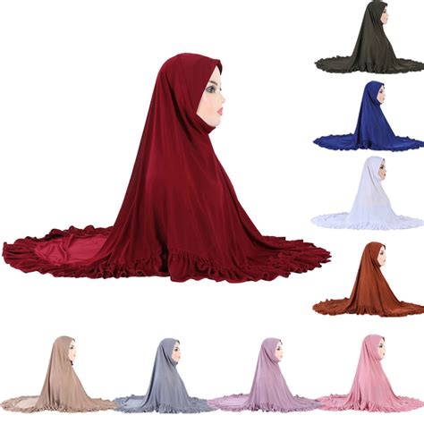 Large Khimar Muslim Women Instant Hijab Scarf Amira Overhead Veil Niqab