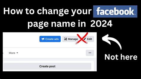 How To Change Your Facebook Page Name In 2024 YouTube