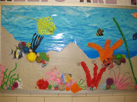 Coral Reef Bulletin Board Made Of 90 Dollar Store Hacks Teacher Favorite Things School