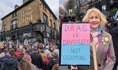 Hundreds defend London pub's drag event for kids from protest