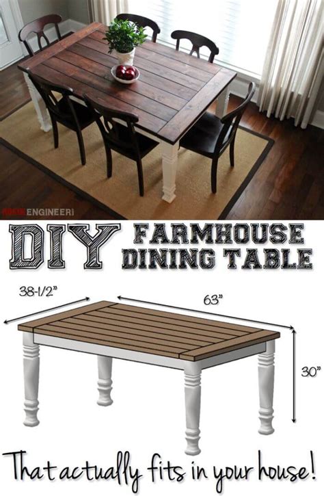 25+ Best Rustic DIY Farmhouse Table Ideas and Designs for 2021