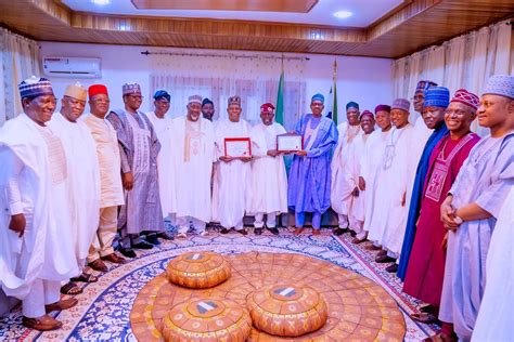 Tinubu Leads Apc Governors On Thank You Visit To Buhari In Daura