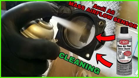 Mass Air Flow Sensor Maf Cleaning Audi Youtube