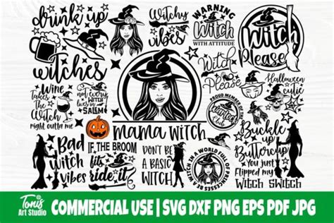 Halloween Witch Svg Bundle Witches Svg Graphic By Tonisartstudio