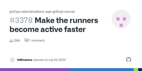 Make The Runners Become Active Faster Philips Labs Terraform Aws