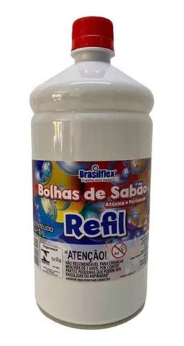 Refil Para Bolha De Sab O Bubble Incolor At Xica E Perfumada Litro