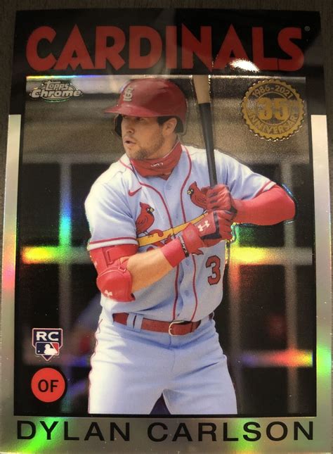 2021 Topps Chrome DYLAN CARLSON RC 1986 35th Anniversary Refractor EBay