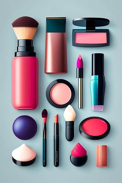 Premium AI Image | Vector icon set of make up accessories Cosmetic ...