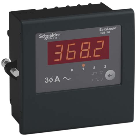 Metsedm3110 Easylogic Digital Panel Meter Dm3000 Ampermeter Three Phases Detopsy