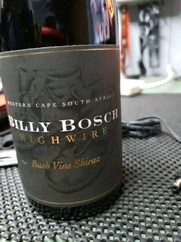 Billy Bosch Highwire Bush Vine Shiraz Vivino Brasil