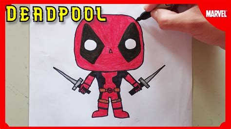 Cómo Dibujar A Deadpool Funko Pop Fácil Deadpool Youtube