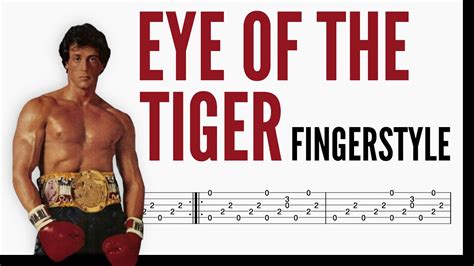 Eye Of The Tiger Survivor Tab Fingerstyle For Guitar Youtube