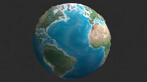 3D model Earth VR / AR / low-poly | CGTrader