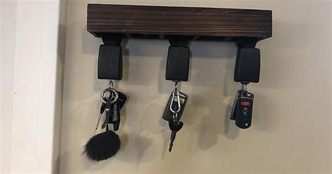 My Fiancé And I Made A Key Hanger Out Of Junk Yard Seat Belts Album