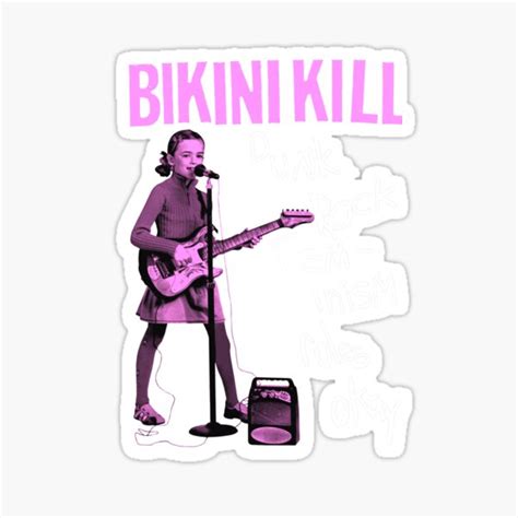 Bikini Kill Sticker For Sale By Shnooks Redbubble