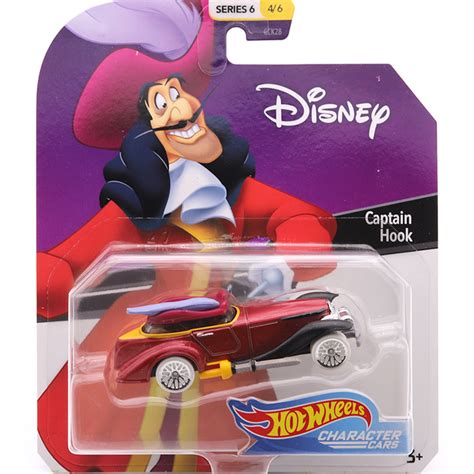 Hot Wheels Disney Character Cars Mickey Minnie Mouse Ariel Anna Elsa Captain Hook Timon Pluto