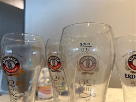 Erdinger Beer Glasses 500ml, Hobbies & Toys, Memorabilia & Collectibles ...